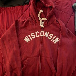 Red Wisconsin Sweatshirt